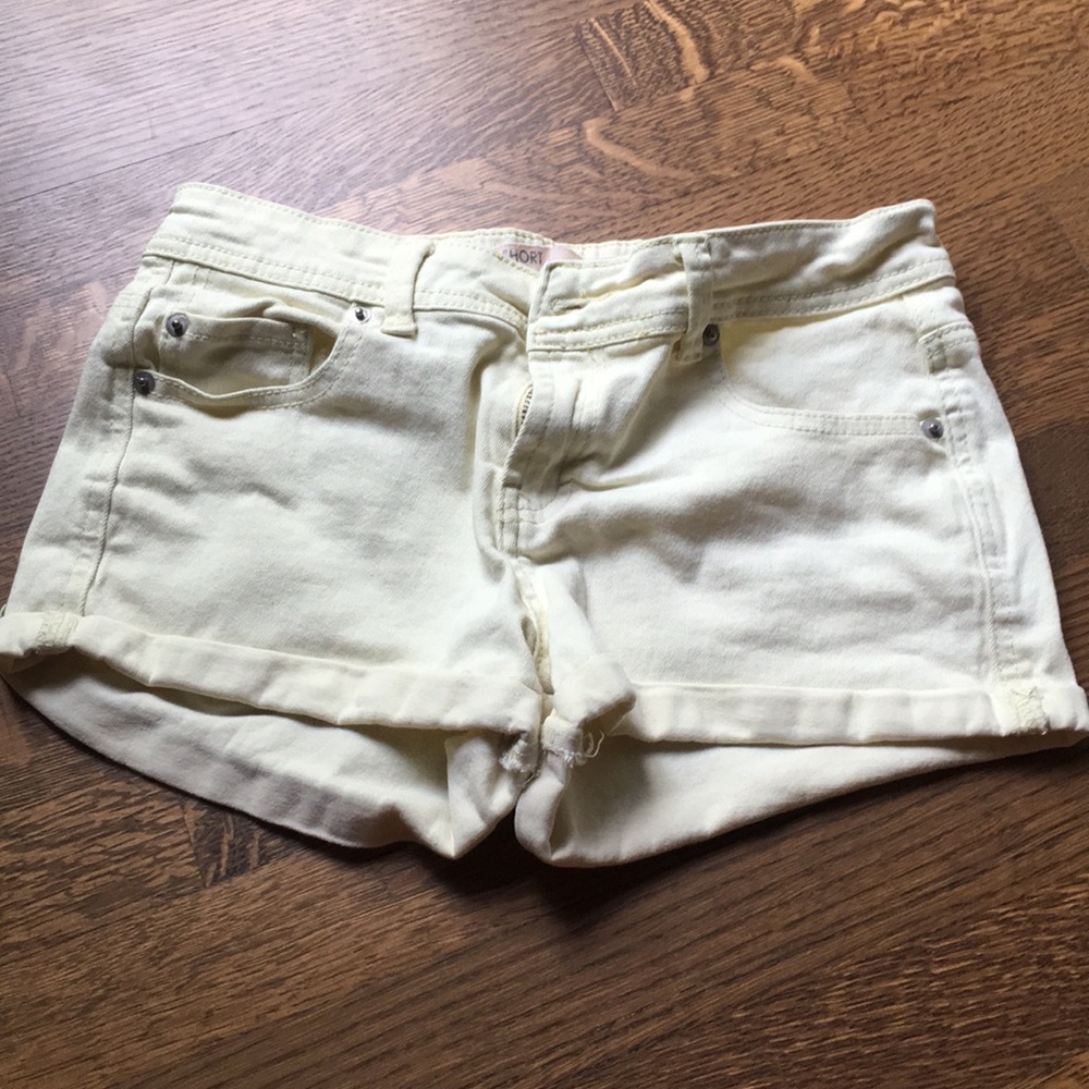 Yellow shorts